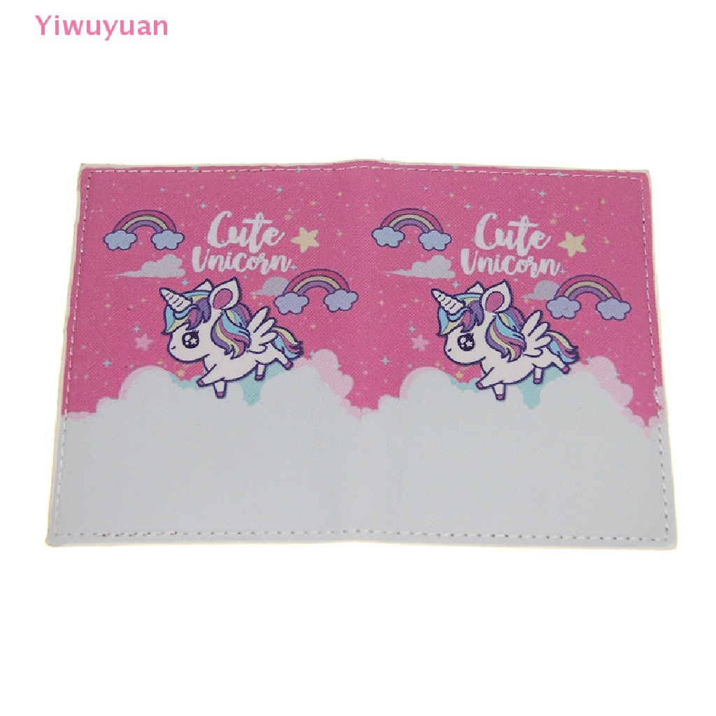 1 Túi Da PU Đựng Hộ Chiếu Và Thẻ Tín Dụng Chống Thấm Nước Họa Tiết Kỳ Lân Mới