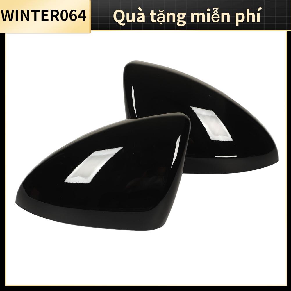 Winter064 2 Chiếc Nắp Gương Cửa Trái Phải Màu Đen Bóng Vỏ Chiếu Hậu Thay Thế Cho Chevy Cruze Mẫu 2017‑2019