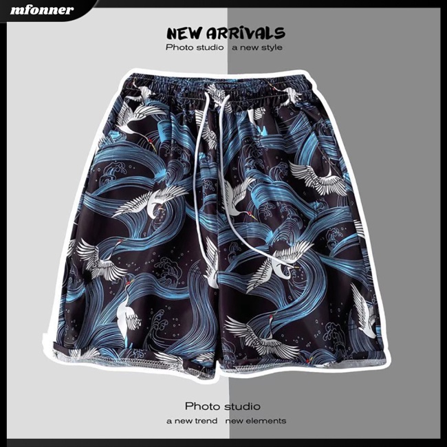 Quần Short Đi Biển Dáng Rộng Trọng Lượng Nhẹ Nhanh Khô Thời Trang Mùa Hè Cho Nam