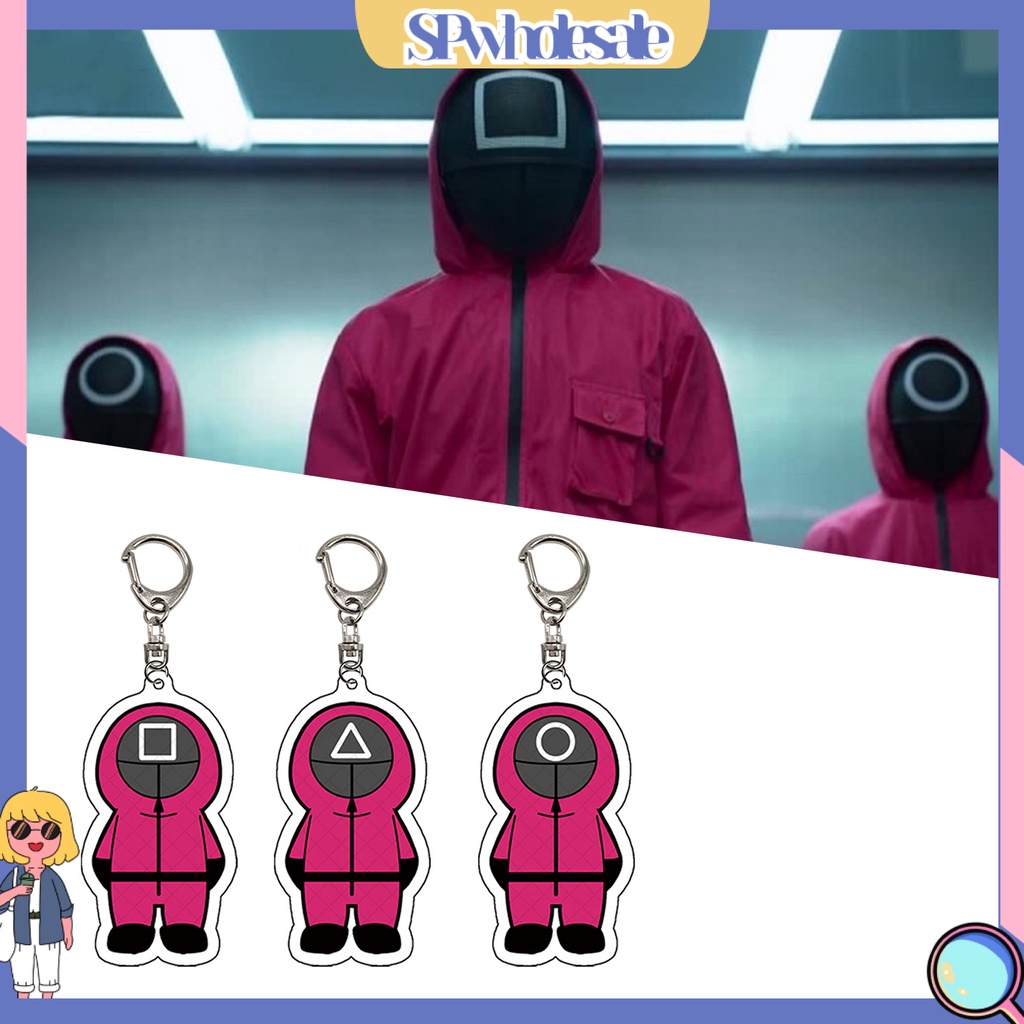 <SPwholesale> Móc Chìa Khóa Hình Mực Chơi Game Bằng Acrylic Đa Năng