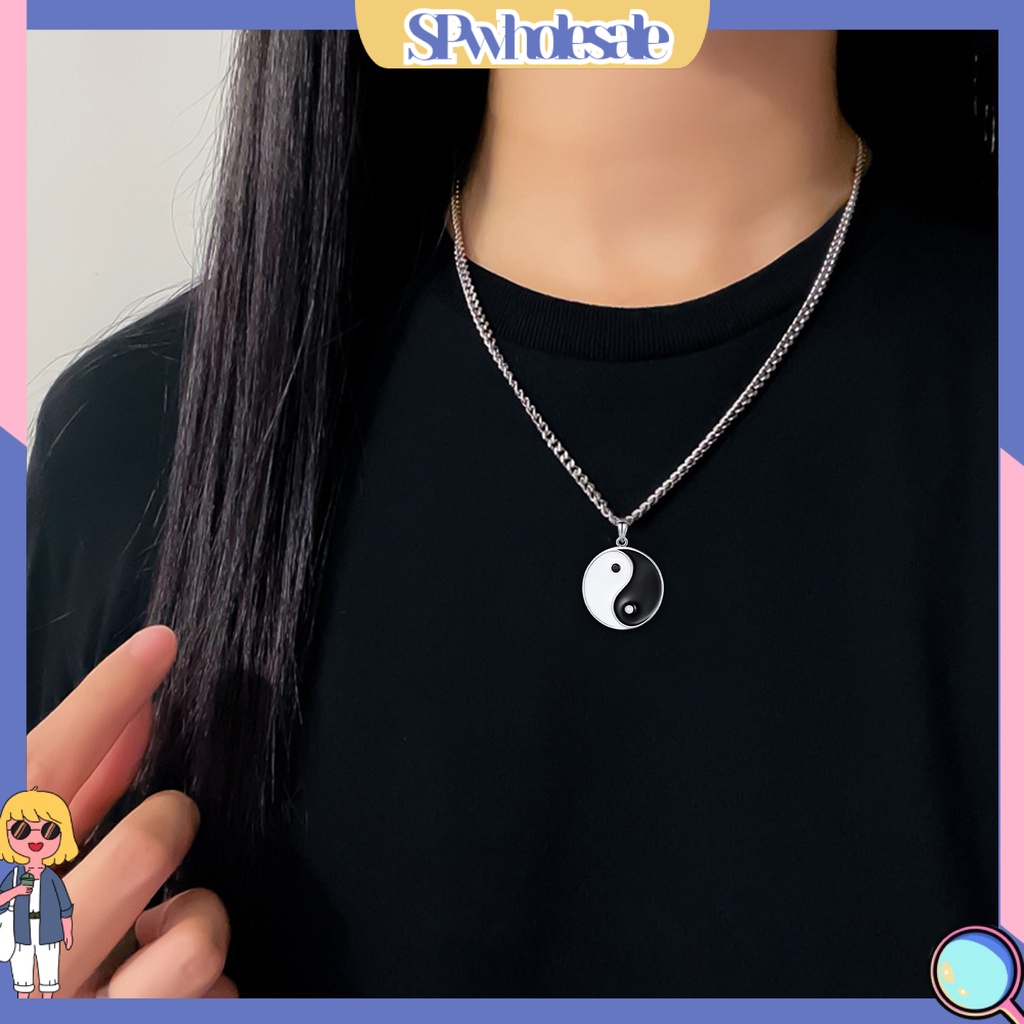 &lt;SPwholesale&gt; Vòng cổ Dài Hai Lớp Mặt Ngọc Trai Giả Bóng Cao Thời Trang Làm Quà Tặng Trang Sức Đi Club Cho Nam