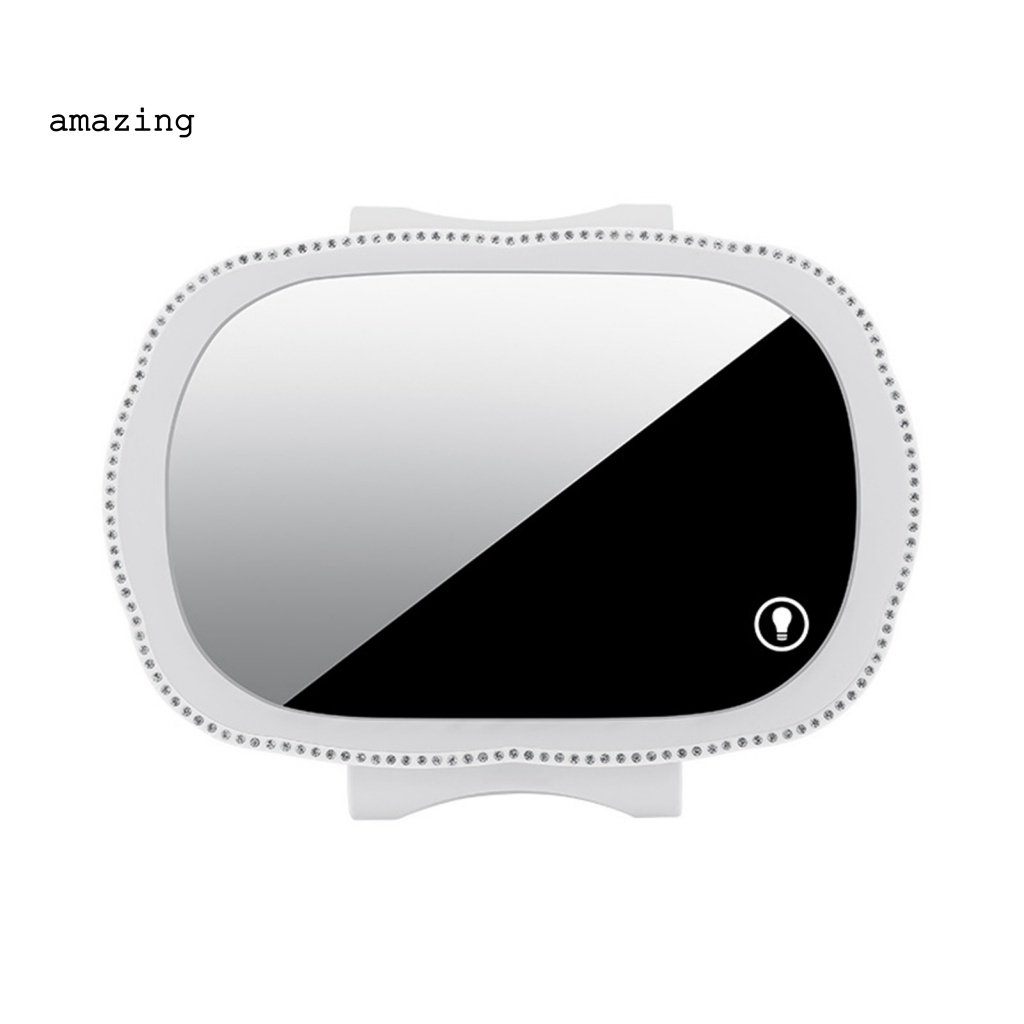 Gương Trang Điểm Cảm Ứng Tự Động Giao Diện USB Gắn Tấm Che Nắng Trong Xe Hơi