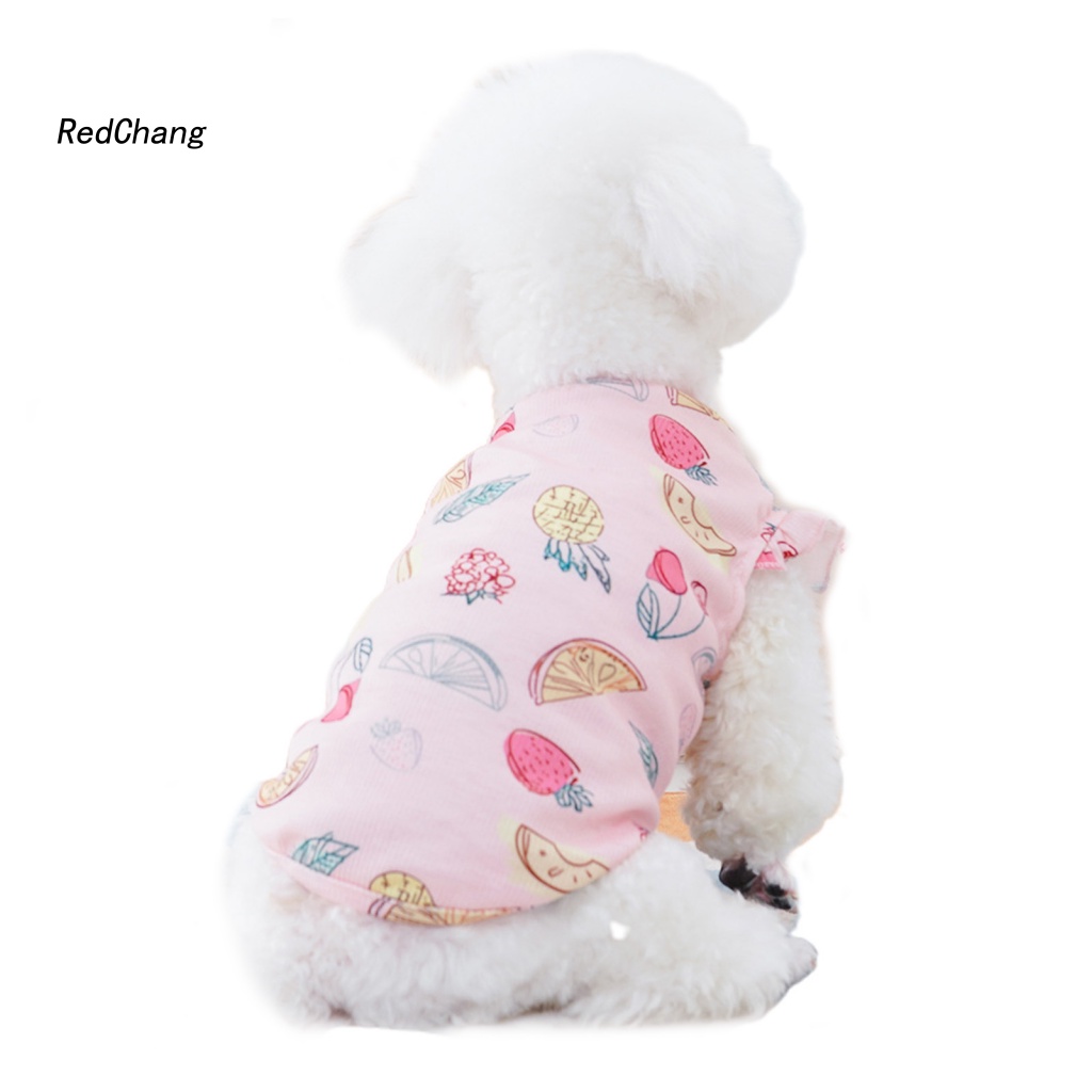 Rc ~ Áo Thun Cổ Tròn Hai Ống Chân Vừa Nhỏ Cho Thú Cưng