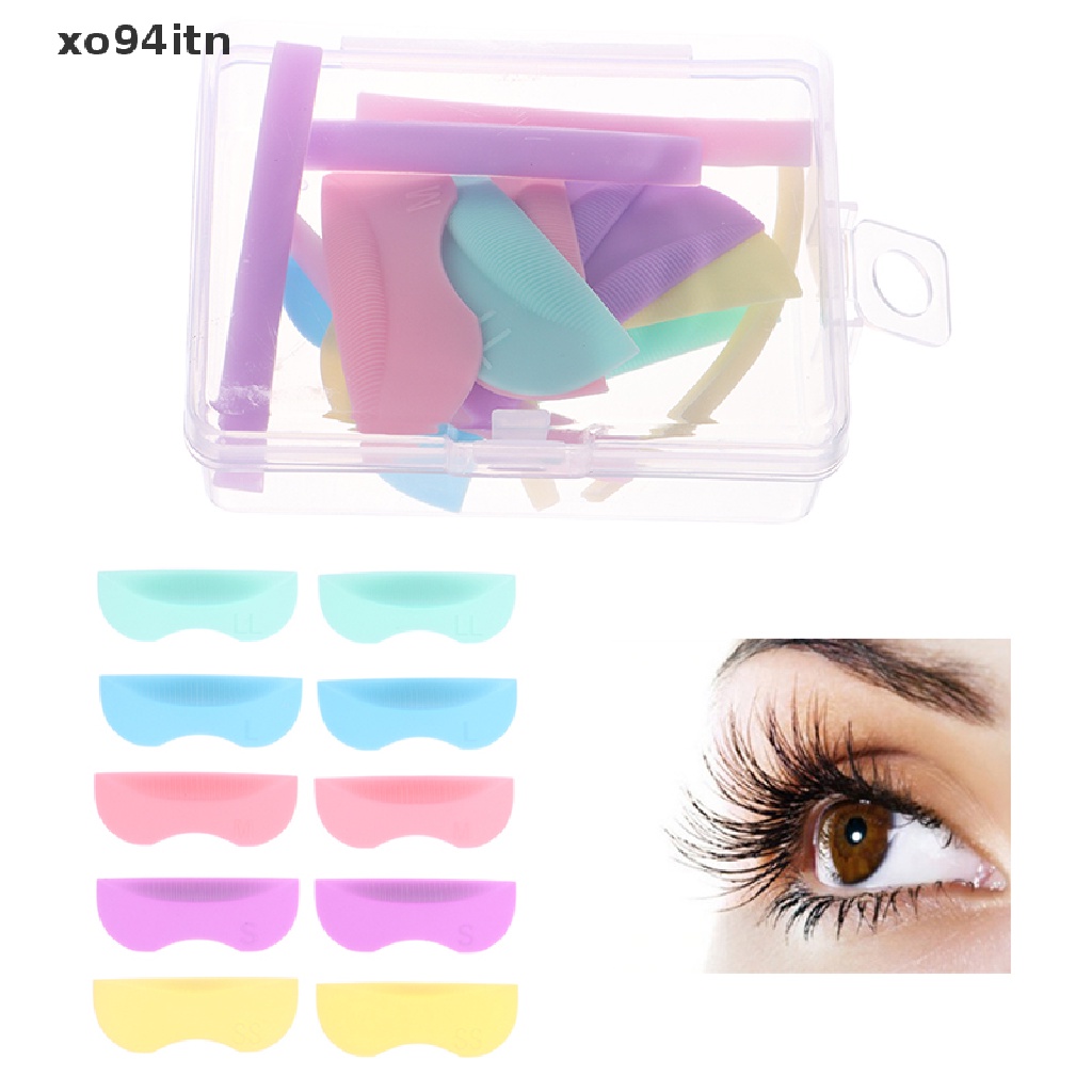 Set 8 Cặp Đệm Silicone Hỗ Trợ Uốn Mi Tiện Lợi