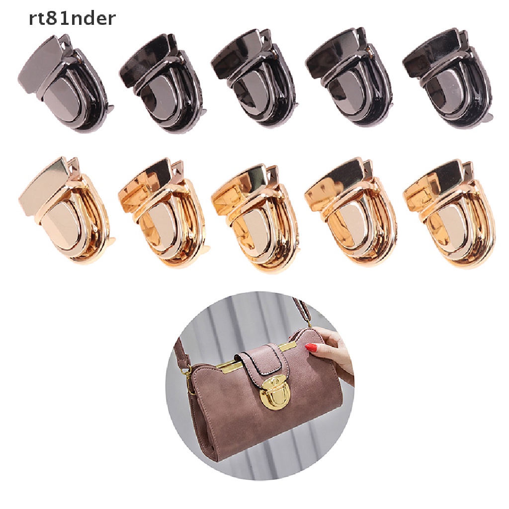Rt Bộ 5 Khóa Kim Loại Dạng Xoắn DIY Cho Túi Xách Da