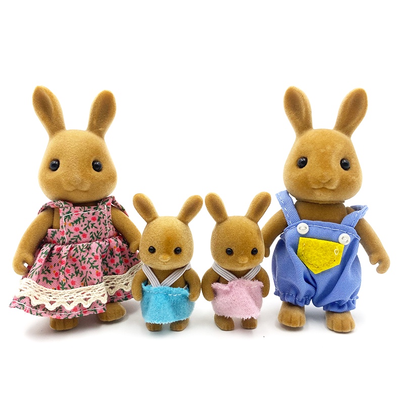 Bộ Nội Thất Gia Đình Thỏ Calico Critter Tỉ Lệ 1: 12 Trang Trí Nhà Búp Bê