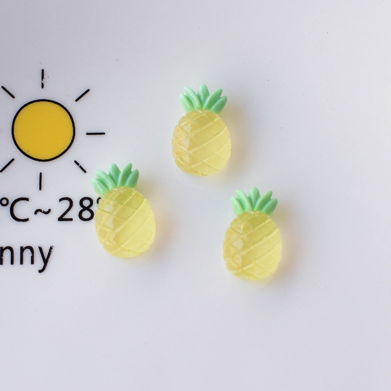 Set 10 Kẹp Tóc Nhựa Trong Suốt Hình Trái Cây Dễ Thương