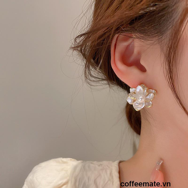 【coffeemate】⚡Khuyên Tai Hoa Vintange 3 Phong Cách Thanh Lịch Cho Nữ