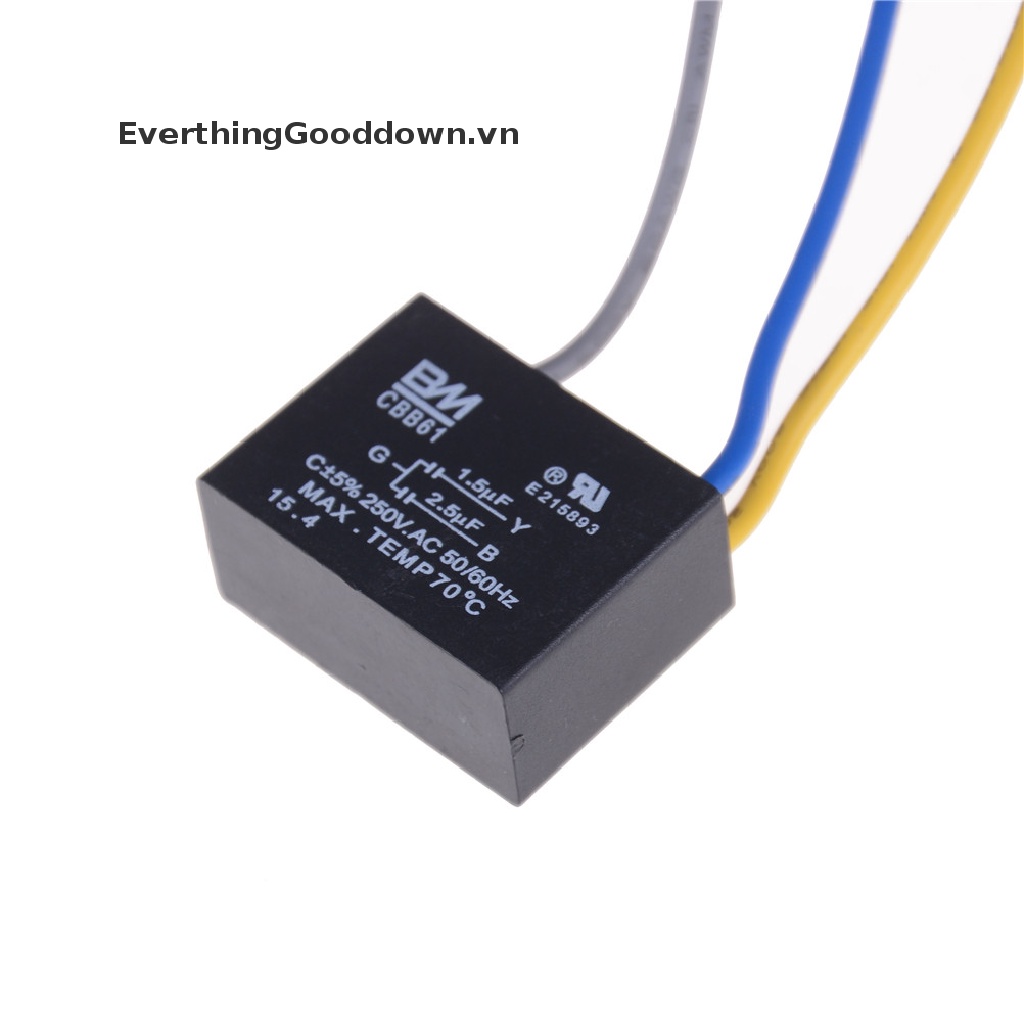 Tụ Điện Khởi Động Quạt CBB61 1.5UF-2.5UF AC250V 50 / 60Hz vn Chuyên Dụng