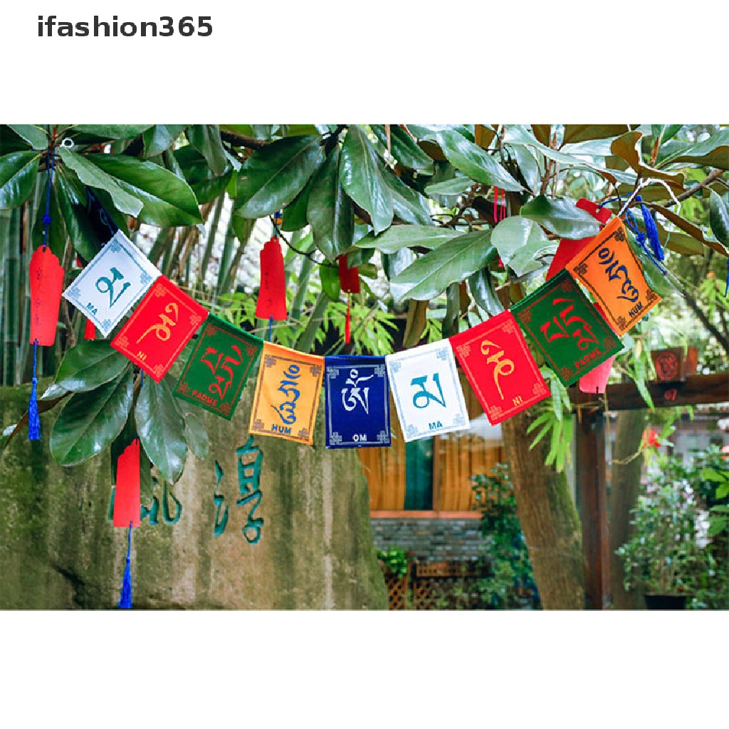 Set 10 Dây Cờ Treo Cầu Nguyện Nhiều Màu Sắc Dùng Để Trang Trí Tiệc