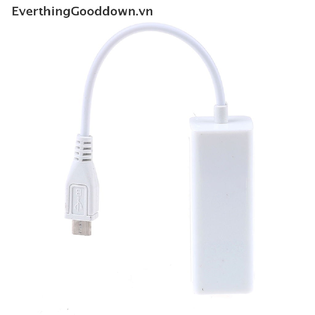 Everthingooddown adapter 5-Pin micro usb 2.0 Sang RJ45 LAN ethernet 100mbps Cho Máy Tính Bảng vn