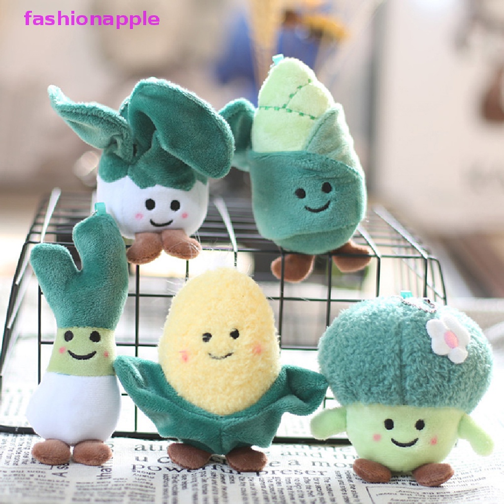 Đồ chơi nhồi bông Hình Bắp Broccoli Hoạt Hình Trang Trí Ba Lô / Móc Khóa Xe Hơi