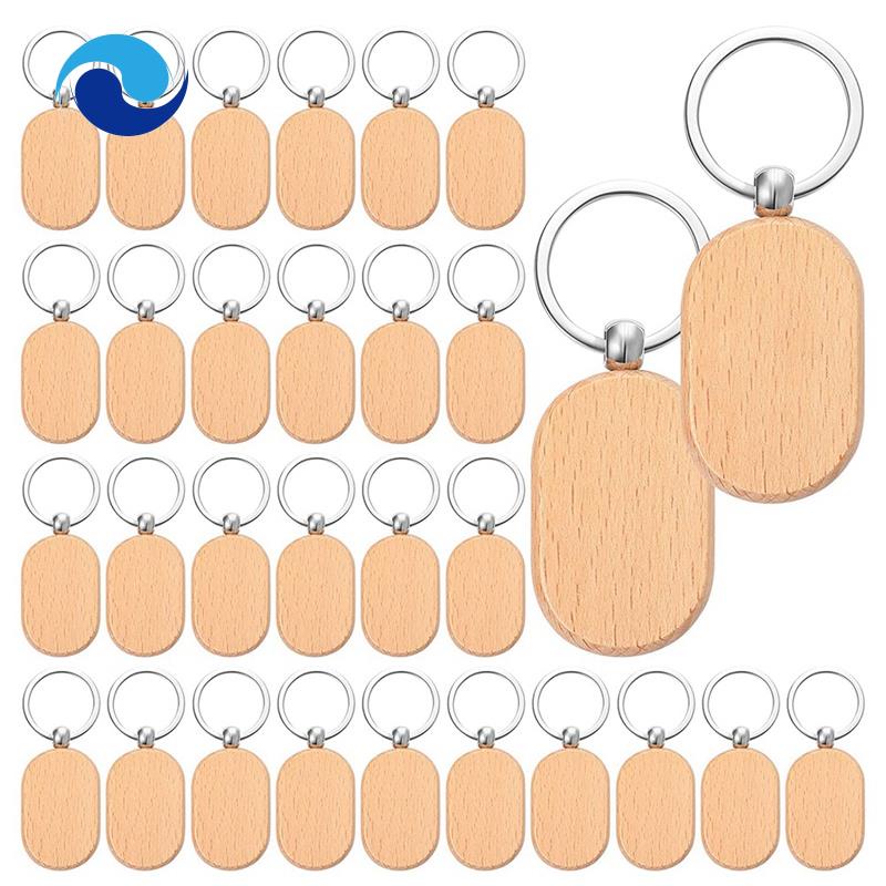 Bộ 80 Móc Khóa Bằng Gỗ Tự Hoàn Thành Hình Dạng Độc Đáo