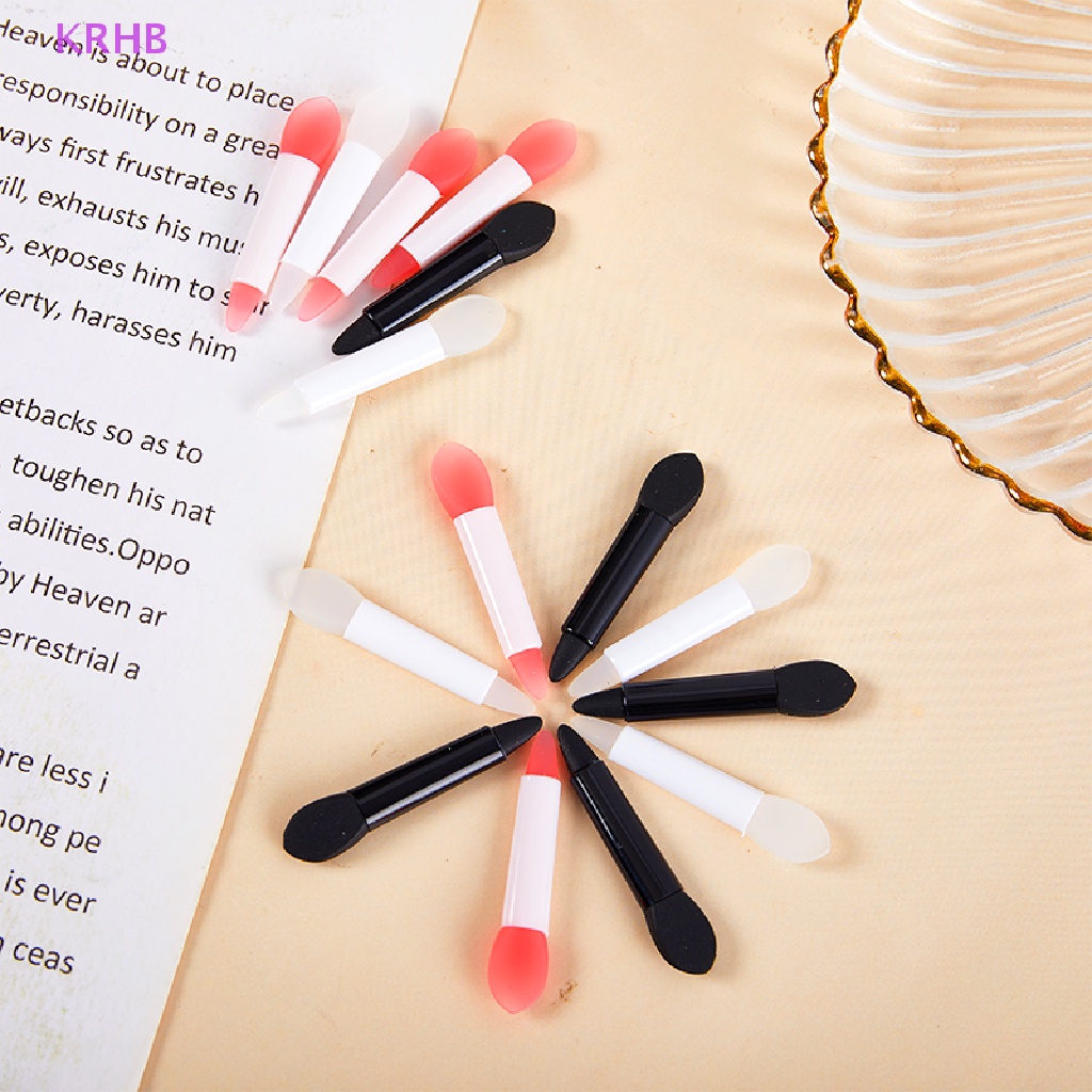 Set 5 Cọ Đắp Mặt Nạ Môi Bằng Silicon Hai Đầu KRHB Mới