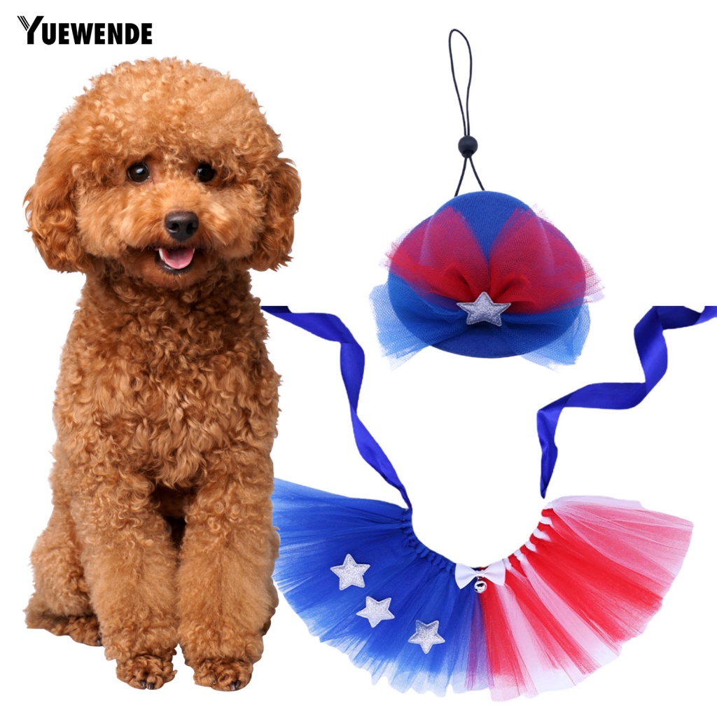 1 Bộ Đạo Cụ Chụp Ảnh Cho Thú Cưng Đầm Xòe Họa Tiết Thổ Cẩm Dễ Thương Cho Thú Cưng