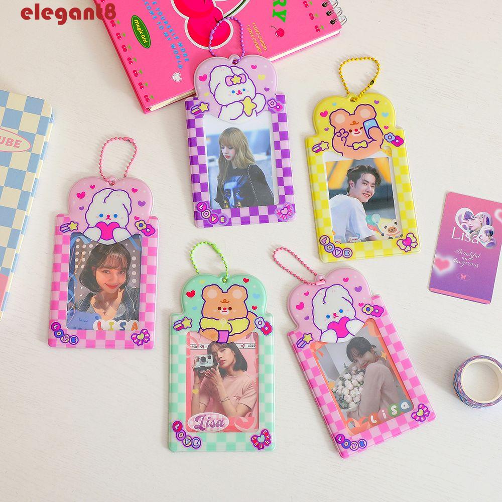 Giá Đỡ Album Ảnh 3 inch Kèm Dây Xích Thiết Kế Dễ Thương Tiện Dụng