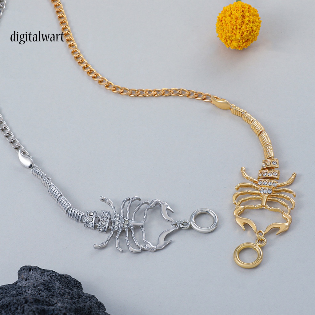 Kỹ Thuật Số| Vòng cổ Hợp Kim Hình Bọ Cạp Đính Đá Xinh Xắn Cho Nữ