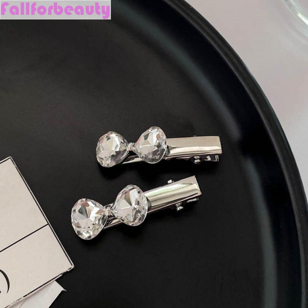 Kẹp Tóc Nhỏ Bằng Hợp Kim Lấp Lánh Thời Trang Hàn Quốc|Kẹp Tóc Hình Trái Tim Lấp Lánh Phong Cách Retro