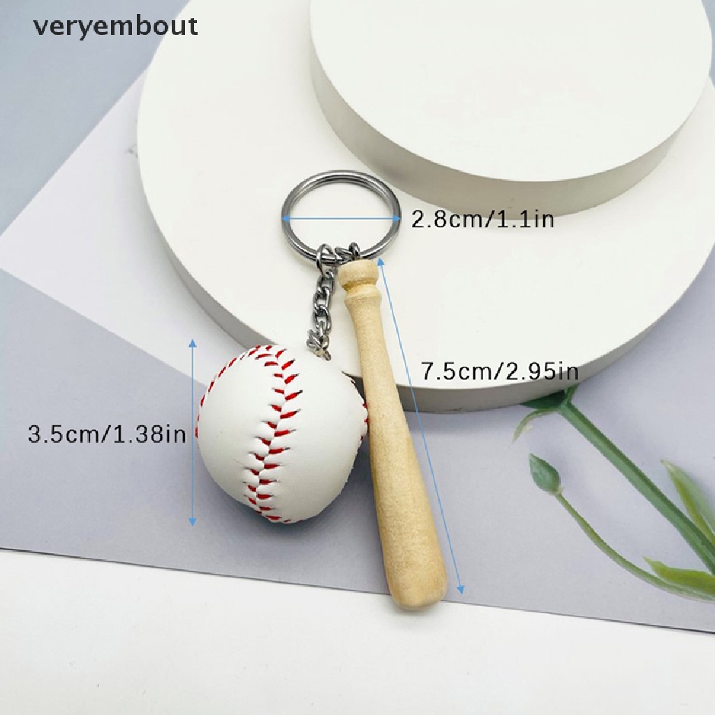 Móc Khóa Hình Quả Bóng Chày Mini Dễ Thương Sáng Tạo ut 2023