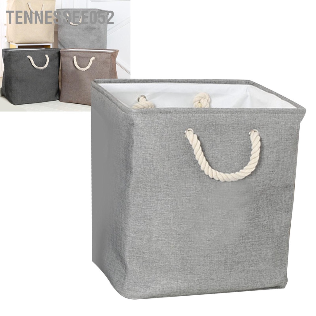 Tennessee052 Ngăn Đựng Đồ Vải EVA Cứng Có Thể Gập Lại Giỏ Giặt Bằng Cotton Tay Cầm Để Chơi Ăn Nhẹ