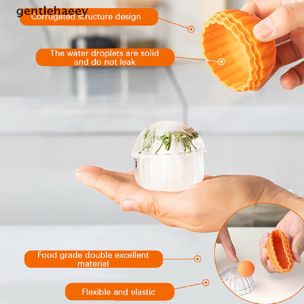 Khuôn Làm Đá Viên Hình Cầu Bằng Silicone