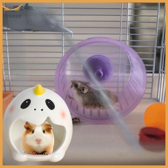 Tổ Sứ Làm Mát Hình Quái Vật Hoạt Hình Cho Hamster Nhím Chinchilla
