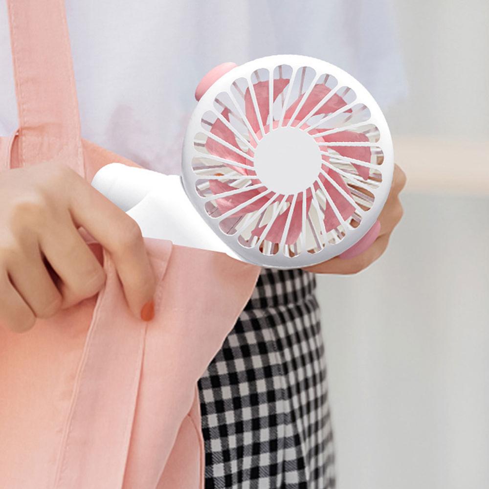 Quạt Mini Cầm Tay 400mah Sạc USB 3 Tốc Độ Kèm Giá Đỡ B6G3 Tiện Dụng
