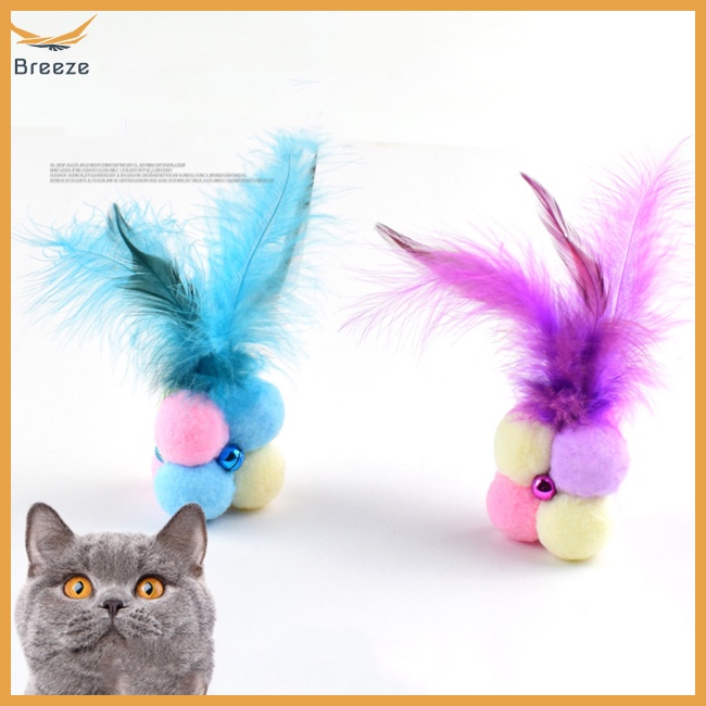 Đồ Chơi Lông Vũ MềM MạI Có Chuông Kêu Vui NhộN Cho MèO