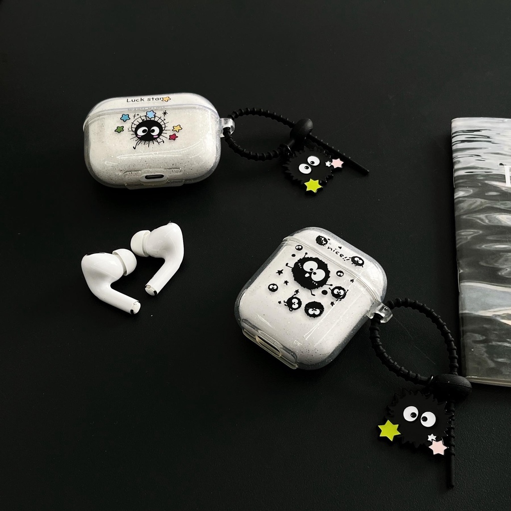 Vỏ Bảo Vệ Hộp Sạc Tai Nghe Airpods 1 2 GEN 3 Pro2 2022 Bằng TPU Trong Suốt Họa Tiết Hoạt Hình Dễ Thương Chống Thất Lạc