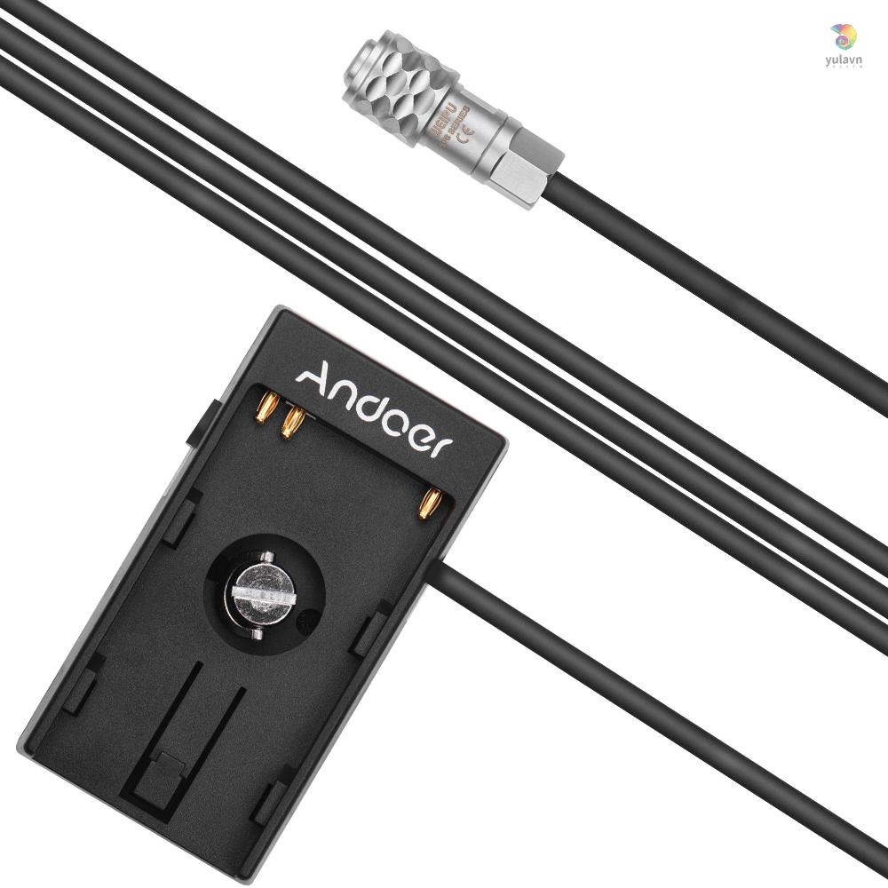 Tấm Chuyển Đổi Nguồn Pin Andoer Với Ốc Vít 1 / 4 Inch Cho Pin Blackmagic Cinema BMPCC 4K BP-U30 U60 U90 BP-U