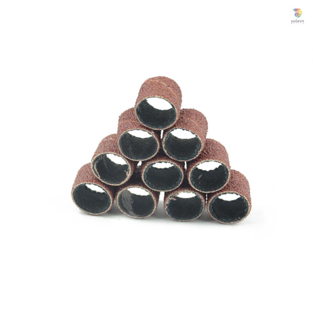 Bộ 132 Miếng Chà Nhám 80 Grit Hình Tròn 3.175mm Bằng Cao Su Dùng Đánh Bóng / Chà Nhám / Tua Vít Xoay Đa Năng