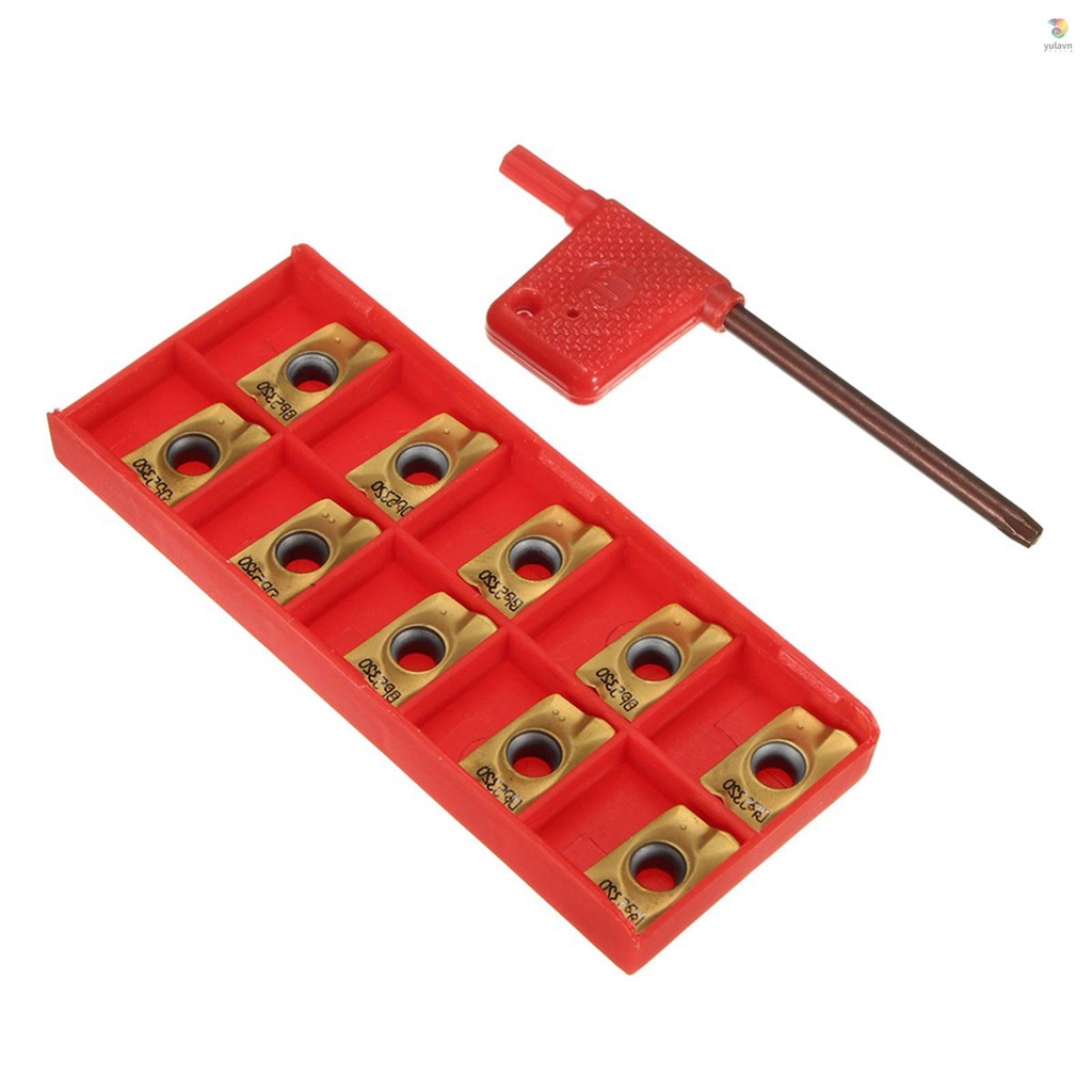 Bộ 10 Phụ Kiện Chèn Máy Phay APMT1604 PDER DP5320 25R0.8