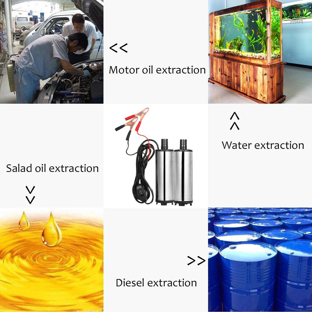 Bơm Nhiên Liệu 51mm DC 12V / 24V Chuyên Dụng