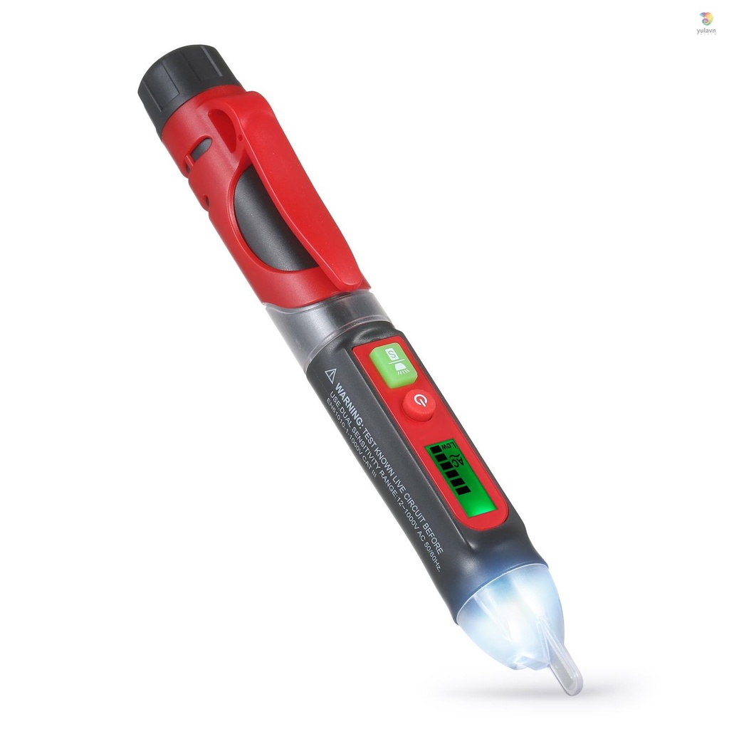 Bút Thử Điện NCV Màn Hình LCD Kỹ Thuật Số Cảm Ứng Âm Thanh Và Ánh Sáng Điều Chỉnh Được