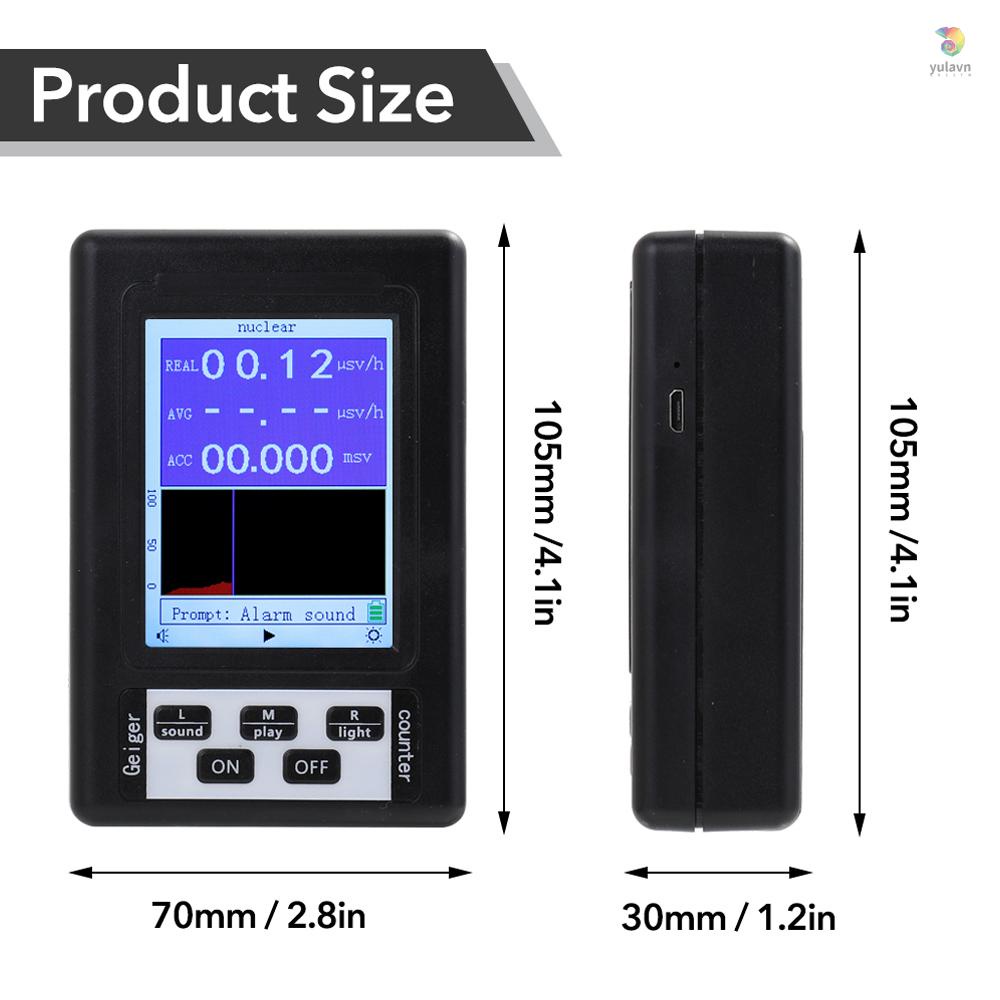 Máy Kiểm Tra Bức Xạ Hạt Nhân Kỹ Thuật Số Cầm Tay Bán Đa Chức Năng yula)