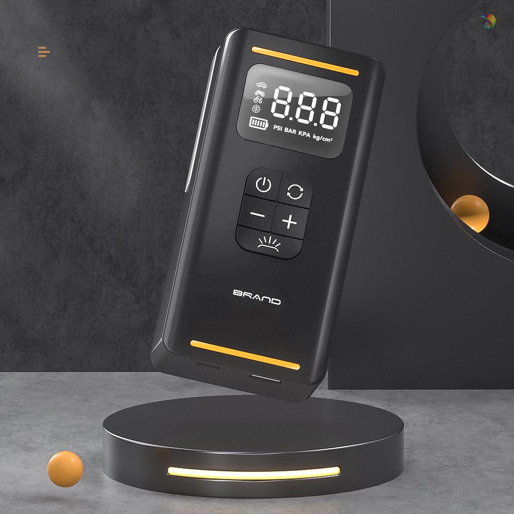 Máy Bơm Lốp Xe Hơi Công Suất Cao Không Dây Đa Năng Có Màn Hình Hiển Thị Kỹ Thuật Số