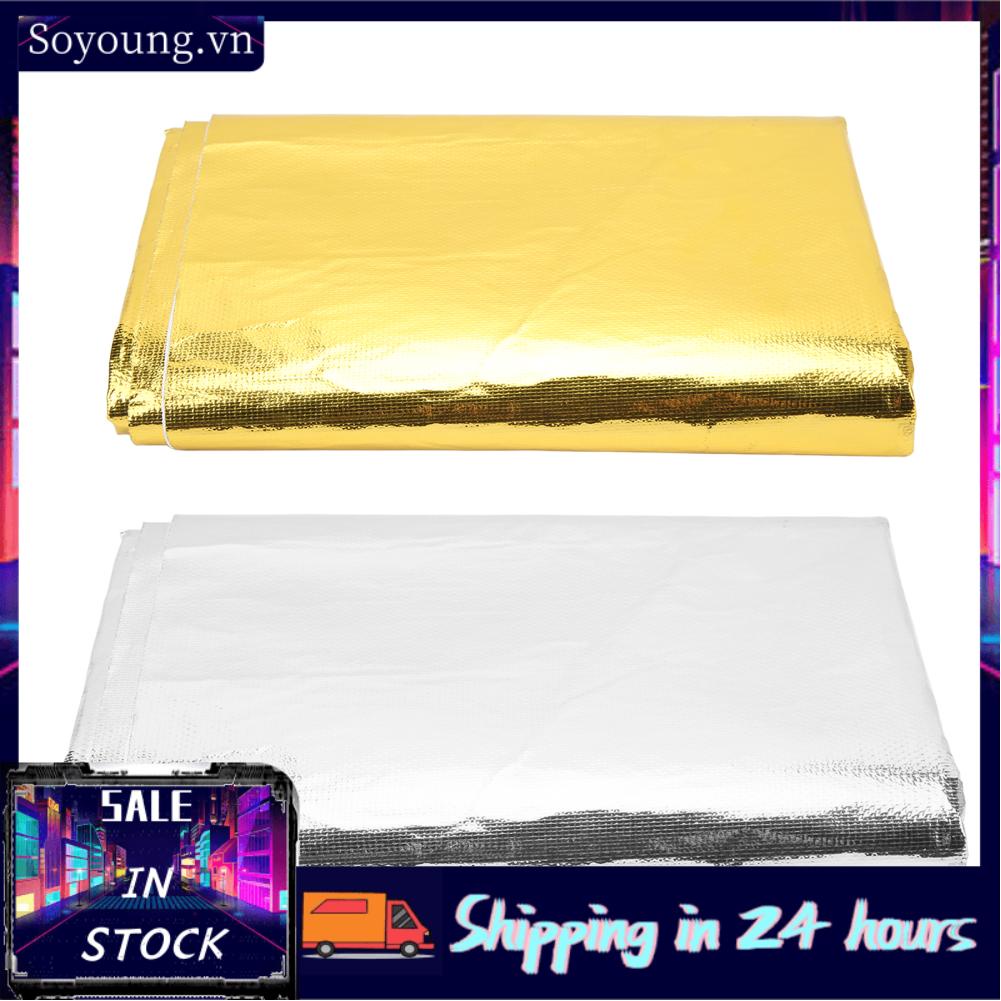 Soyoung Thermal Insulation Adhesive Tape  Easy To Remove Excellent Reflection Lightweight Heat Shield Wrap Wide Applicability Stable for Seat Bottom