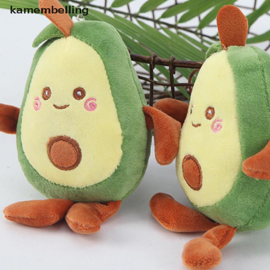 Móc Khóa Hình Quả Bơ Hoạt Hình Nhồi Bông Dễ Thương