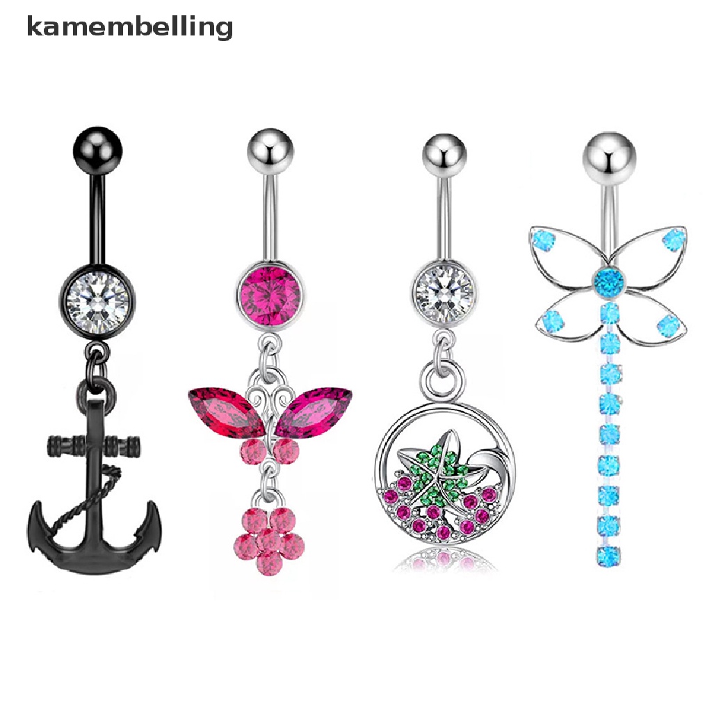 Khuyên RốN HìNh BướM ĐíNh Đá Xinh XắN