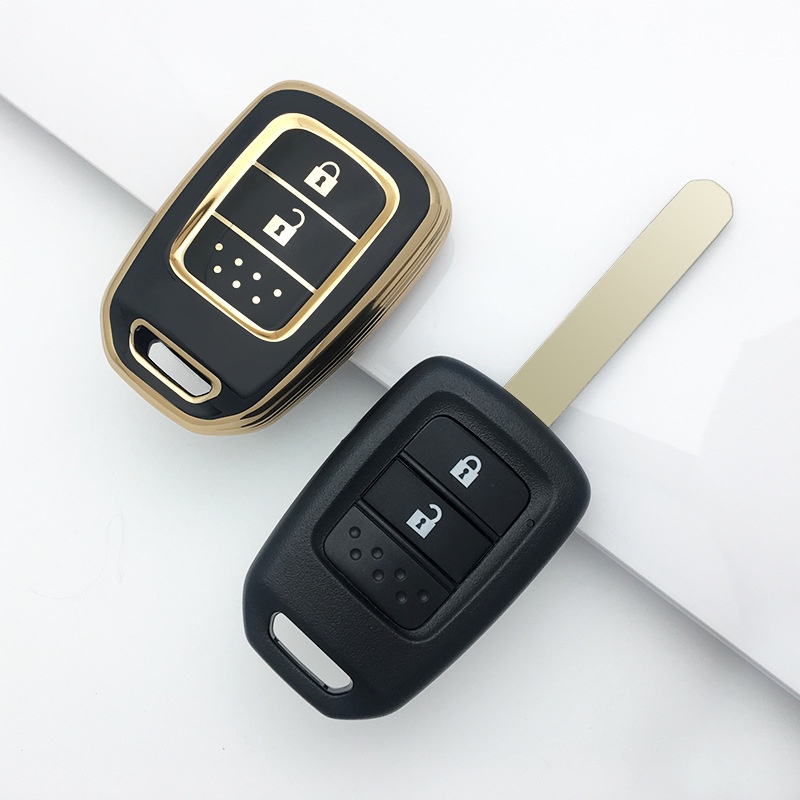 Bao Da Chìa Khóa Điều Khiển Từ Xa Dạng Gập Cho Honda Brio FIT XRV VEZEL CITY JAZZ CIVIC HRV