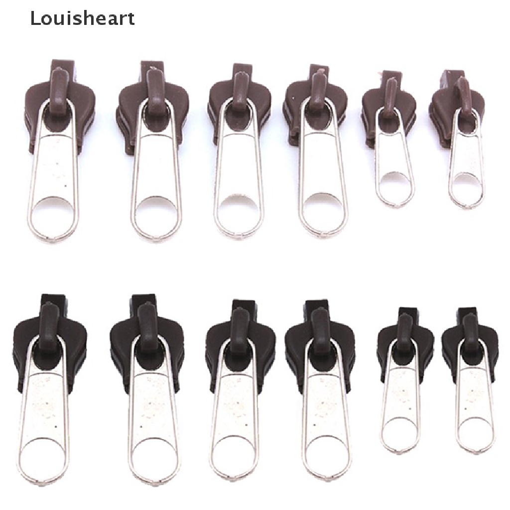 Bộ 12 Thanh Trượt Thay Thế Cho Dây Kéo Xe Hơi Có 3 Kích Cỡ Khác Nhau Louisheart TFG