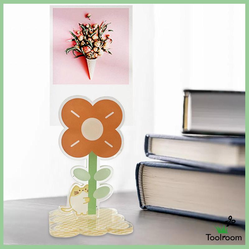 Giá Đỡ Số Bàn Bằng Acrylic Hình Bông Hoa Độc Đáo Trang Trí Nhà Cửa