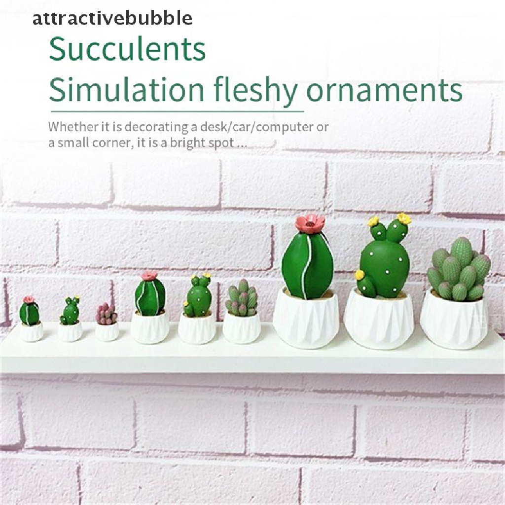 Set 1 / 4 Đồ trang trí Cây Xương Rồng Mini Trang Trí Tiểu Cảnh