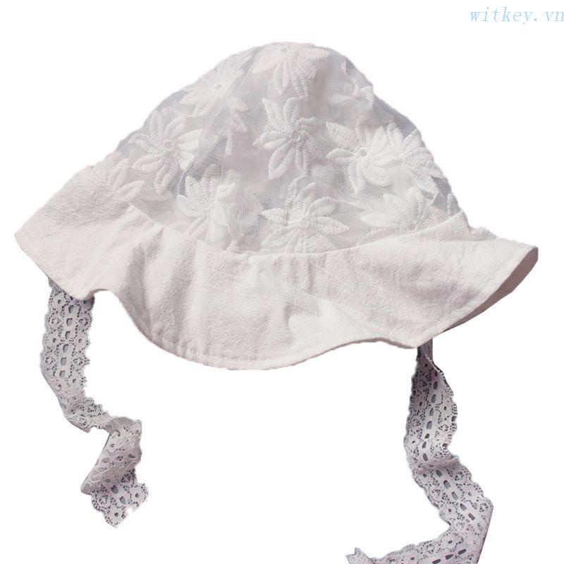 Mũ Trùm Đầu Viền Hoa Viền Ren Dễ Thương Cho Bé Gái Edge