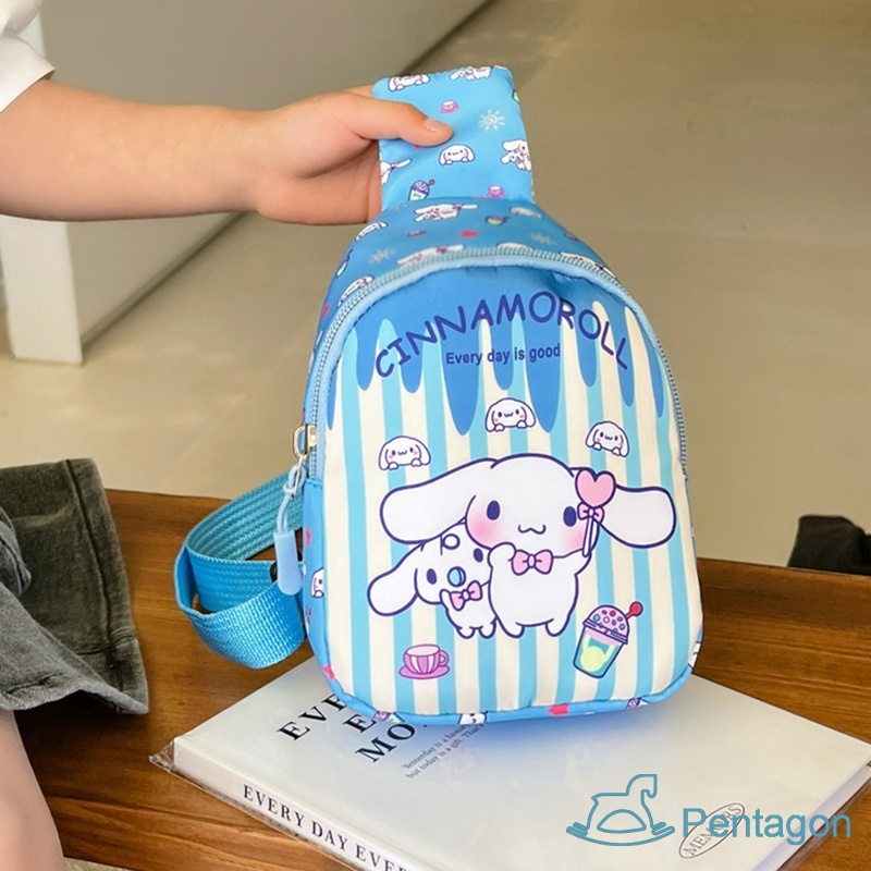 Túi Đeo Chéo In Họa Tiết Hoạt Hình Dễ Thương Phong Cách Hàn Quốc