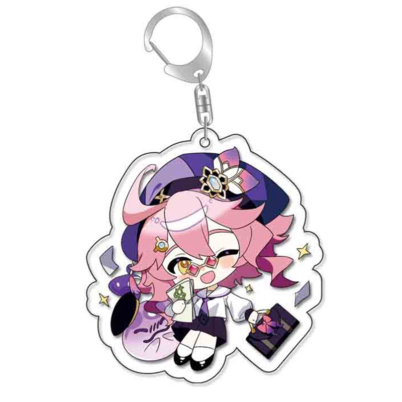 Móc Khóa Hình Nhân Vật Anime Genshin Va Chạm Trong Game