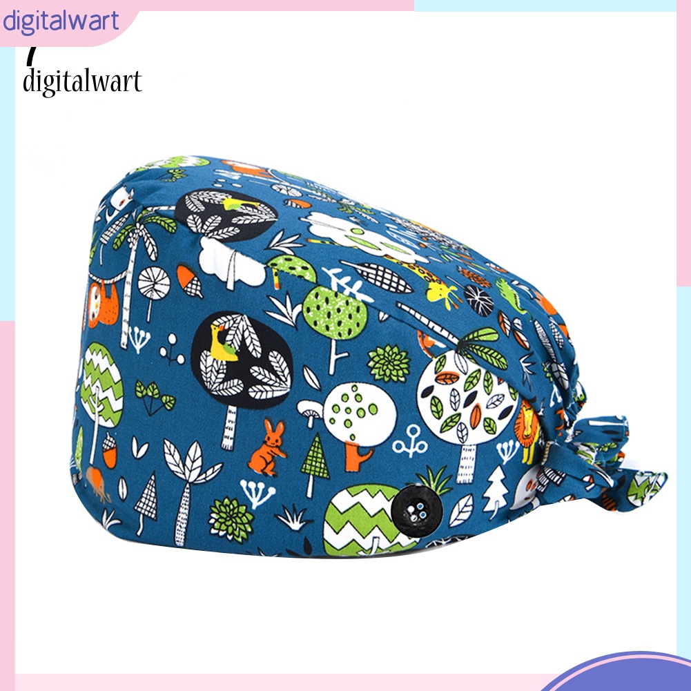 Kỹ Thuật Số| Mũ Hấp Thụ Mồ Hôi Chống Bụi In Hình Cáo Racoon Có Nút Điều Chỉnh Được