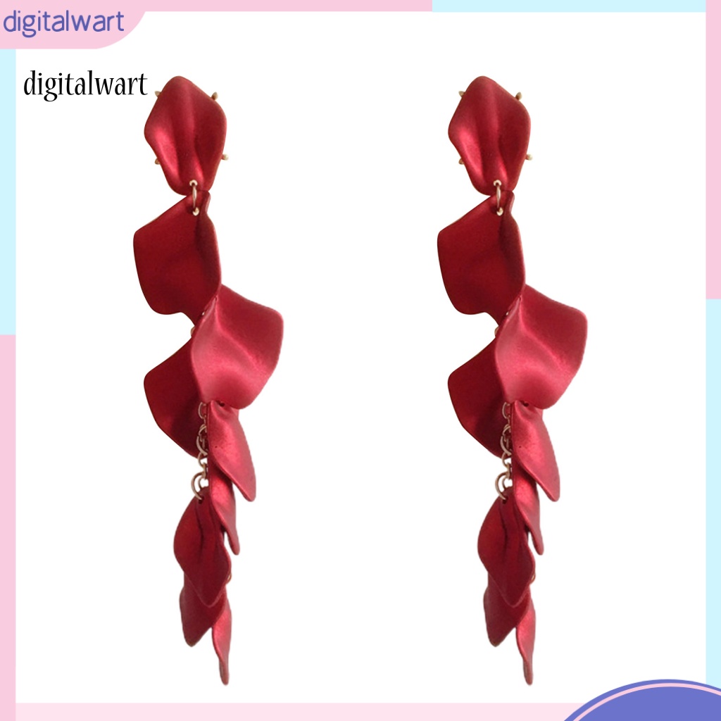 Kỹ Thuật Số| 1 Đôi Bông Tai Acrylic Dáng Dài Chống Mòn Thời Trang Cho Nữ