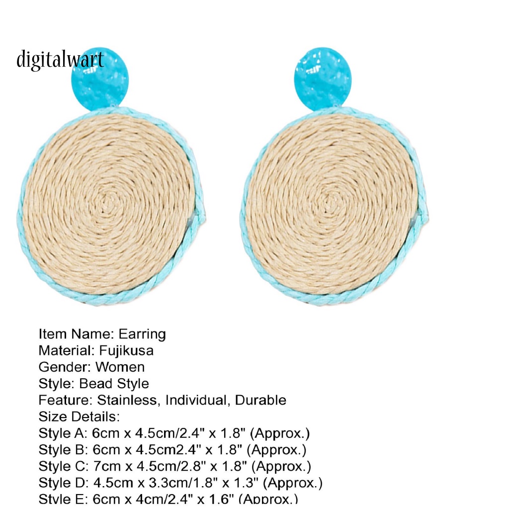 Kỹ Thuật Số| 1 Đôi Bông Tai Hình Tròn Màu Sắc Tương Phản Nhẹ Nhàng Dành Cho Nữ