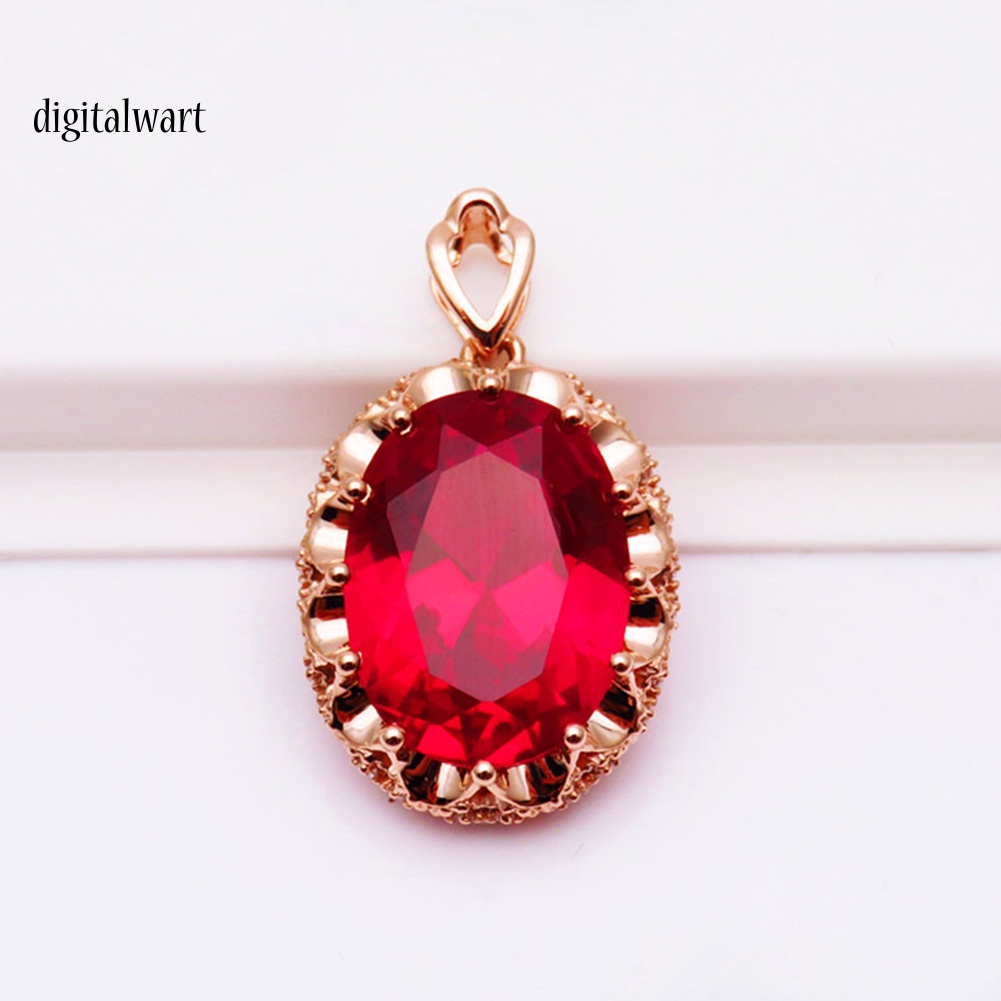 Kỹ Thuật Số| Vòng cổ HợP Kim ĐíNh Đá HìNh Oval Xinh XắN